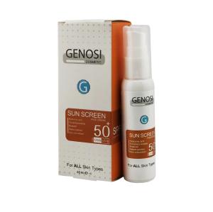 کرم ضد آفتاب بی رنگ گنوسی SPF50 مناسب انواع پوست 40 میلی‌لیتر