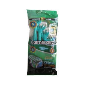 تیغ اصلاح شش لبه صابوندار لمسر 4 عدد