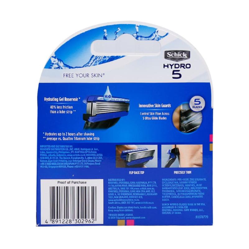 تیغ یدک شیک مدل Hydro5 بسته 4 عددی - تصویر 2