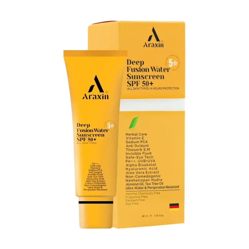 کرم ضد آفتاب فیوژن واتر SPF50 آراکسین - تصویر 2